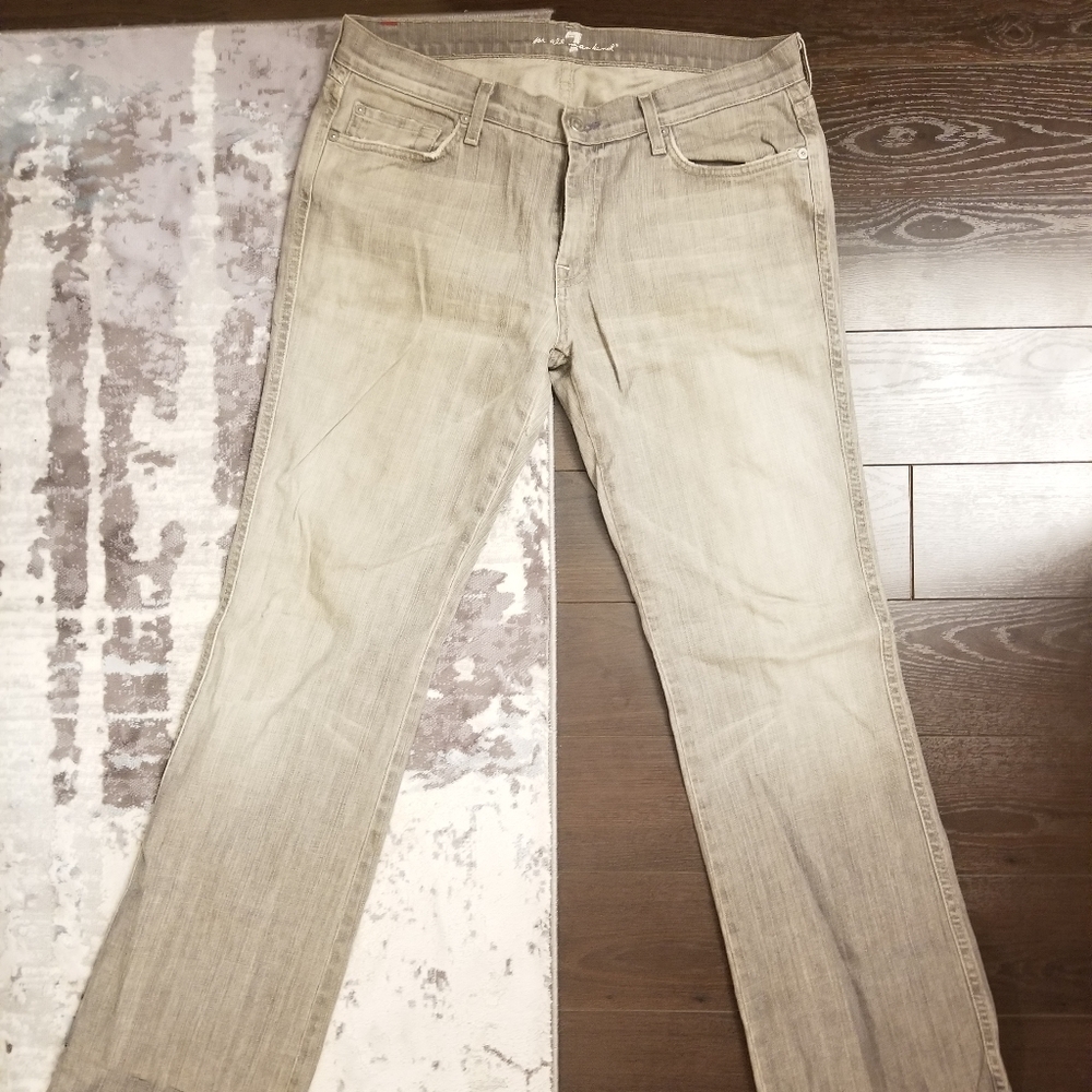 7 SEVEN FOR MAN KIND JEANS GREY RELAXED 34 X 34